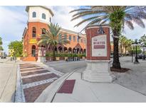 The Quarter at Forsyth Condominium community entrance with brick signage at 1810 E Palm Ave # 1205, Tampa, FL 33605