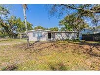 Charming single-story home with mature trees in a spacious front yard at 4702 E Idlewild Ave, Tampa, FL 33610