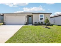 Charming single-story home with a well-maintained lawn and a welcoming front entrance at 31668 Wild Grape Ln, Brooksville, FL 34602