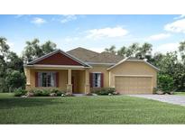 Charming single-story home with a well-manicured lawn and inviting curb appeal, great for Gathering and entertaining at 25132 Calusa Dr, Punta Gorda, FL 33955
