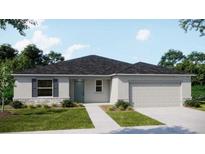 Charming single-story home with well-manicured lawn and neutral color palette at 2277 Broadpoint Dr, Punta Gorda, FL 33983