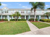 Charming townhome with lush green lawn and beautiful landscaping at 11622 Colony Lake Dr, Tampa, FL 33635