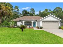 Charming single-story home with lush lawn and a two-car garage at 15364 Mount Sparrow Rd, Weeki Wachee, FL 34614