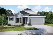 Charming single-story home with a two-car garage, neat landscaping, and a welcoming entrance at 12515 Shafton Rd, Spring Hill, FL 34609