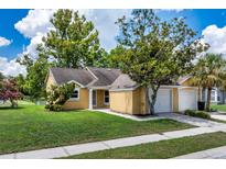Charming single-story home with a well-maintained lawn and mature trees in a tranquil, inviting neighborhood at 7728 Balharbour Dr, New Port Richey, FL 34653