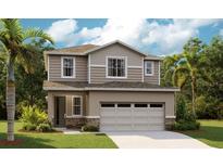 Charming two-story home with a two-car garage and inviting curb appeal at 6058 Jensen View Ave, Apollo Beach, FL 33572