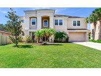 Two-story house with a large front yard at 11136 Wembley Landing Dr, Lithia, FL 33547