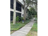 Exterior view of building and walkway at 6010 Laketree Ln # L, Temple Terrace, FL 33617