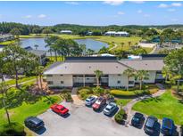 Aerial view of condo community near golf course and lake at 29130 Bay Hollow Dr # 3309, Wesley Chapel, FL 33543