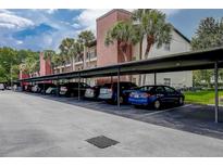 Covered parking area with ample spaces for residents at 2438 Enterprise Rd # 6, Clearwater, FL 33763