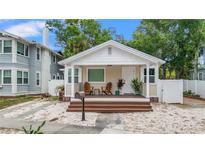 Adorable bungalow with a welcoming front porch at 609 N Osceola Ave, Clearwater, FL 33755