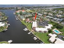 Aerial view of waterfront condo community with boat slips at 1028 Apollo Beach Blvd # 4, Apollo Beach, FL 33572