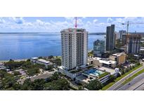 High-rise building with water and city views at 2910 W Barcelona St # 1001, Tampa, FL 33629