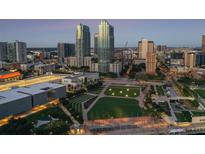 Aerial view of urban cityscape at dusk at 777 N Ashley Dr # 806, Tampa, FL 33602