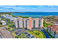 Aerial view of waterfront condo building at 19029 Us Highway 19 N # 9-501, Clearwater, FL 33764