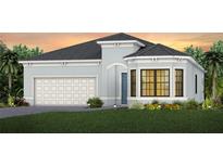 Stunning curb appeal with a charming two-story house and landscaped yard at 4943 Ribbon Rock Cv, Lakewood Ranch, FL 34211