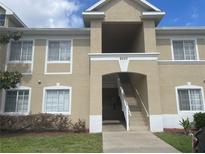 Building exterior showing stairs and entrance to unit 6007 at 6007 Skydale Way # 201, Riverview, FL 33578