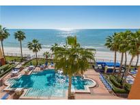 Stunning oceanfront pool and spa with beach access at 16500 Gulf Blvd # 352, North Redington Beach, FL 33708