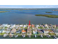Waterfront property, aerial view at 529 Johns Pass Ave, Madeira Beach, FL 33708