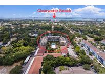 Aerial view of condo community near Clearwater Beach, Florida at 1243 S Martin Luther King Jr Ave # B204, Clearwater, FL 33756