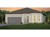 One-story house with gray siding and a gray garage door at 9433 Barnacle Ln, Parrish, FL 34219