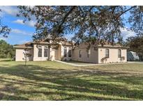 One-story home with landscaped yard and driveway at 11004 Carnes St, Weeki Wachee, FL 34613