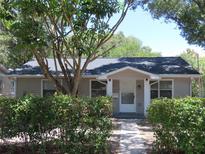 Charming one-story home with gray siding and well-manicured landscaping at 4201 Dr Martin Luther King Jr N St, St Petersburg, FL 33703