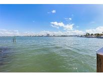 Stunning water view with cityscape in background at 485 41St Ave, St Pete Beach, FL 33706