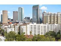 Aerial view showcasing the building's location in the city with a beautiful skyline at 345 Bayshore Blvd # 1108, Tampa, FL 33606