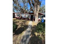 Ranch style home with mature landscaping and a walkway at 3247 19Th S Ave, St Petersburg, FL 33712