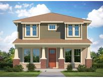 Two-story craftsman style home with a covered porch and brick columns at 320 43Rd Ne Ave, St Petersburg, FL 33703