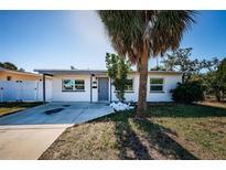 Charming single-story home with palm tree and updated windows at 1536 77Th N Ave, St Petersburg, FL 33702