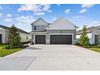Charming two-story home with a three-car garage and beautiful landscaping at 11846 Mile Marsh Dr, Riverview, FL 33569