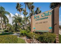 Sea Club Condominium sign at 19725 Gulf Blvd at 19725 Gulf Blvd # 46, Indian Shores, FL 33785