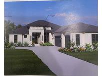 Stunning home featuring a 6/12 shingle roof and a welcoming two-car garage, blending modern design with timeless appeal at 10639 Ruffino Ct, Trinity, FL 34655
