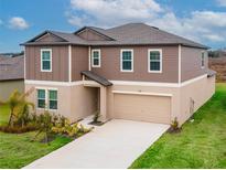 Charming two-story home with attached garage and well-maintained landscaping on a beautiful lot at 11307 Linden Depot Rd, San Antonio, FL 33576