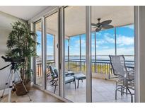 Enjoy serene water views from this delightful balcony with comfortable seating and tile floors at 2825 Terra Ceia Bay Blvd # 1902, Palmetto, FL 34221