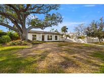 Charming home with a well-manicured lawn and a beautiful, mature tree offering ample shade at 431 Rafael Ne Blvd, St Petersburg, FL 33704