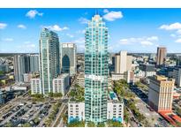 Stunning view of a high rise condo in the city with a bright blue sky backdrop at 777 N Ashley Dr # 1614, Tampa, FL 33602