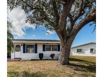 Charming single-story home featuring a well-maintained front yard and blue shutters at 10022 Lily N St # N, Pinellas Park, FL 33782