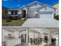 Beautiful single Gathering home with two-car garage and stone veneer accents at 3624 Autumn Amber Dr, Spring Hill, FL 34609