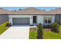 Charming single-Gathering home with a manicured lawn and a two-car garage, offering suburban comfort at 3980 Big Sky Dr, Spring Hill, FL 34604