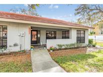 Charming single story home with a well manicured lawn and appealing front entrance at 2263 Citrus Ct, Clearwater, FL 33763