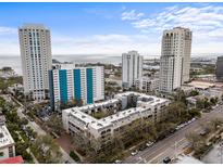 Stunning aerial view of downtown condo with beautiful surrounding city and water views at 105 4Th Ne Ave # 405, St Petersburg, FL 33701