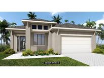 Charming single-story home featuring a clean, modern elevation, a two-car garage, and professional landscaping at 3812 109Th Street East, Palmetto, FL 34221