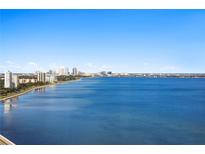 Stunning waterfront view overlooking the city skyline and sparkling bay waters on a clear sunny day at 3301 Bayshore Blvd # 2007B, Tampa, FL 33629
