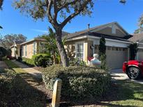 Charming home featuring a well-manicured lawn and an attached two-car garage at 8603 Egret Point Ct, Tampa, FL 33647