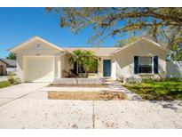 Charming single-story home with a well-maintained front yard and attached garage at 2009 Sheffield Ct, Oldsmar, FL 34677