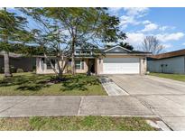 Charming single-story home featuring a well-manicured lawn and inviting curb appeal at 712 Hazy Meadow Ct, Brandon, FL 33510