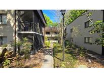 Complex with mature trees and a sidewalk for a peaceful, walkable community at 11711 Raintree Village Blvd # C, Temple Terrace, FL 33617